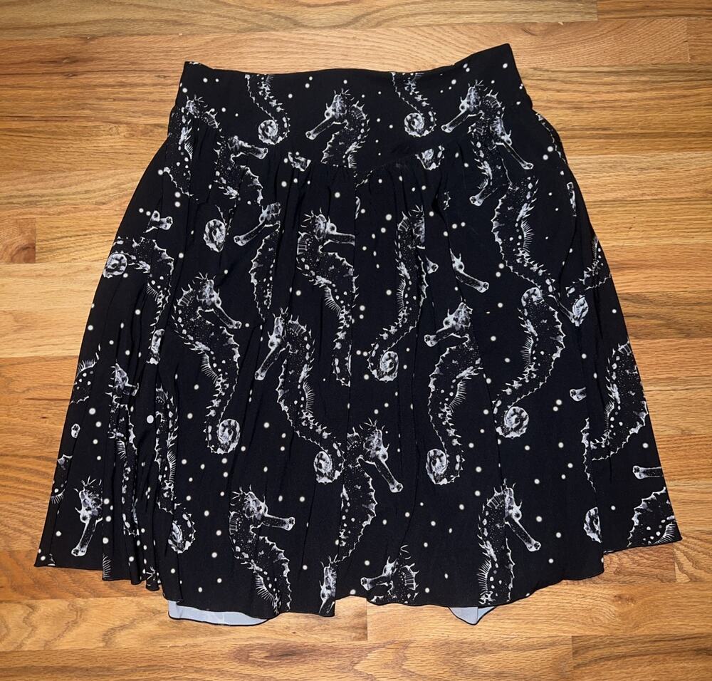 Blackmilk Seahorse Ghost Yoke Midi Skirt Women’s Size XL NEW WITH TAGS